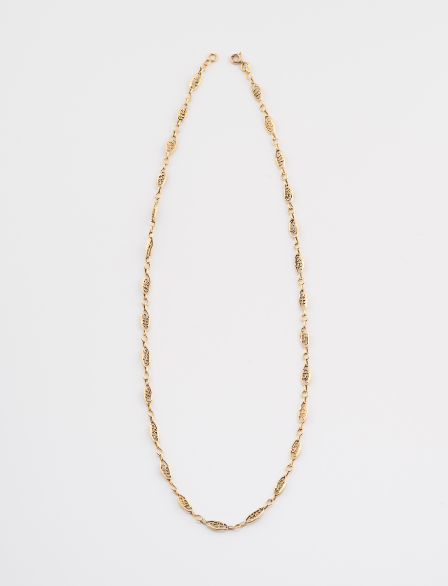 Yellow Gold Filigree Necklace