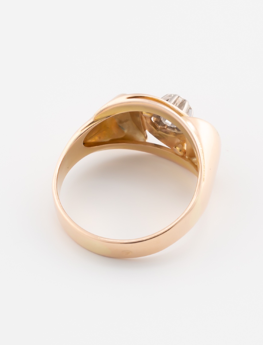 Vintage Tourbillon Diamond Ring-photo-2