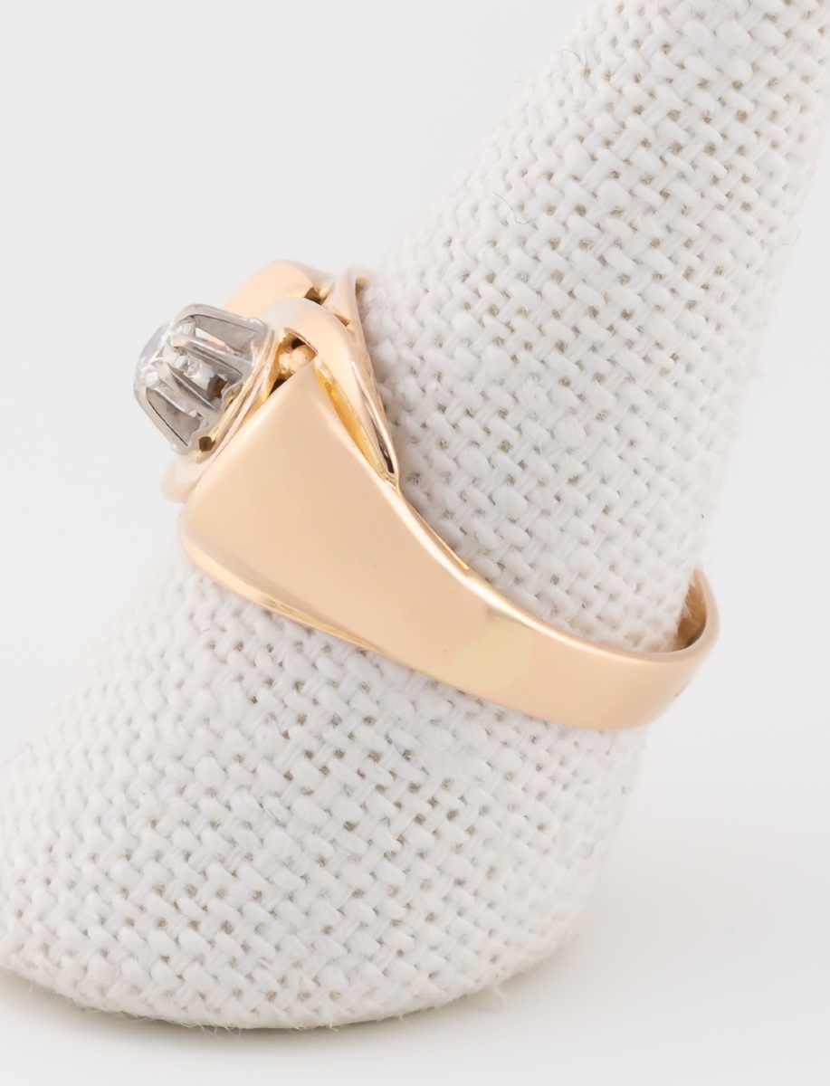 Vintage Tourbillon Diamond Ring-photo-4