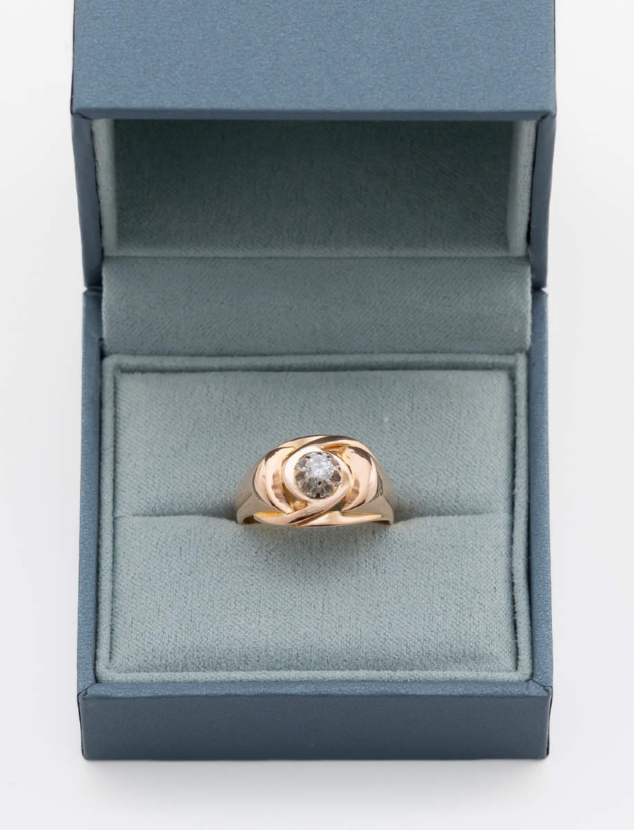 Vintage Tourbillon Diamond Ring-photo-2