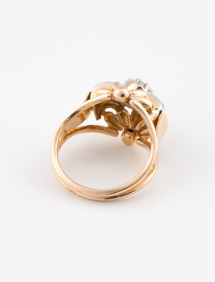 Bague Art Déco Or & Diamants-photo-2
