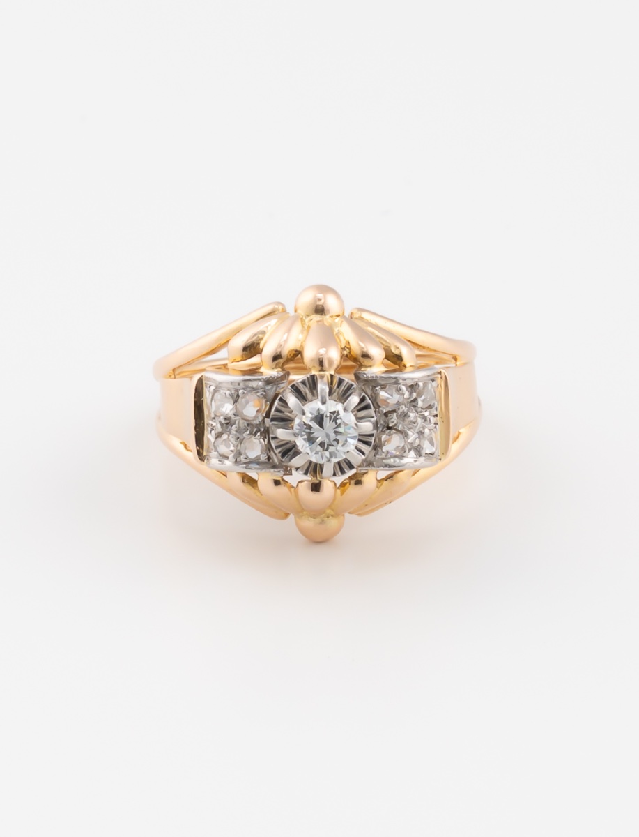 Bague Art Déco Or & Diamants