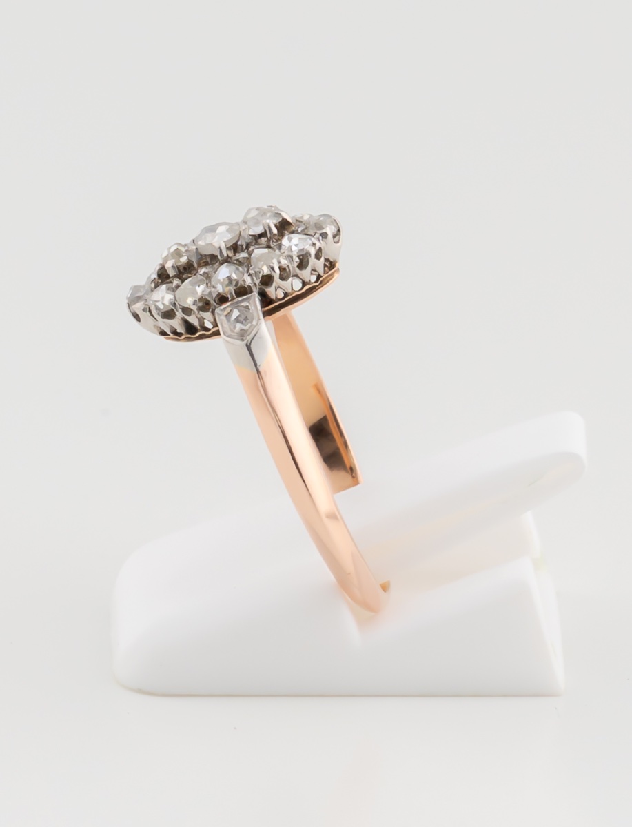 Antique Rose Gold And Diamond Ring-photo-1