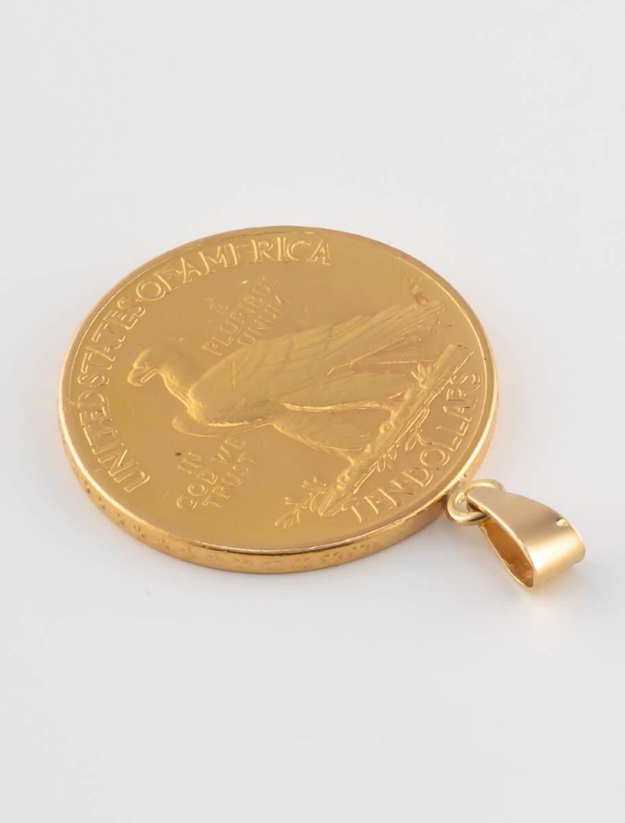 Pendentif Pièce d'Or 10 Dollars-photo-3
