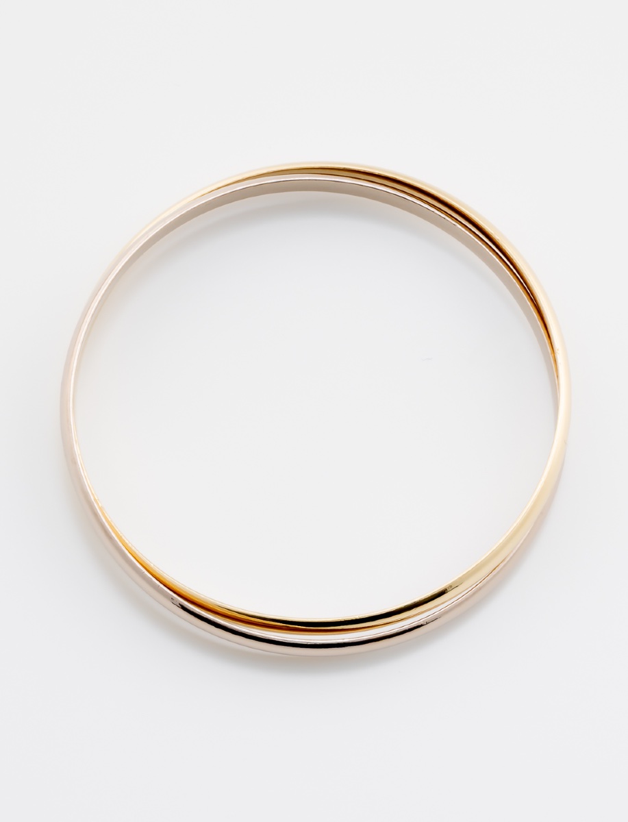 Bracelet Double Demi-Jonc 2 Ors-photo-2