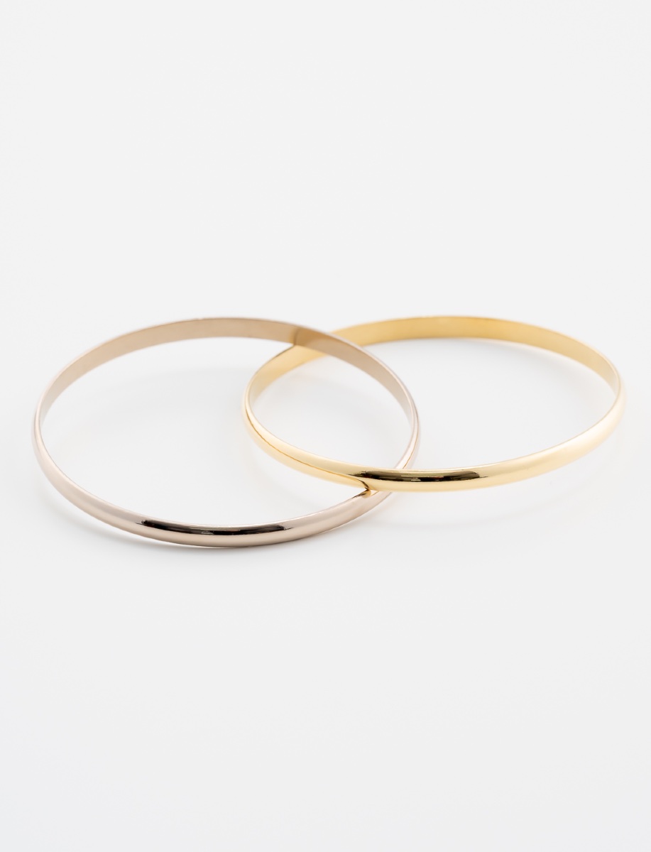 Bracelet Double Demi-Jonc 2 Ors-photo-3