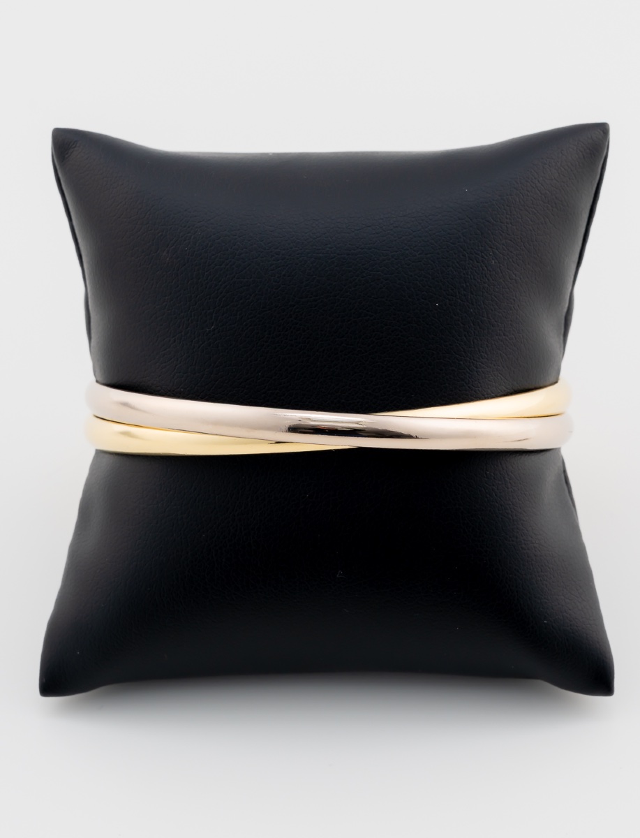 Bracelet Double Demi-Jonc 2 Ors-photo-4