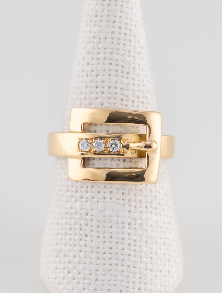 Bague Boucle de Ceinture Diamants-photo-3
