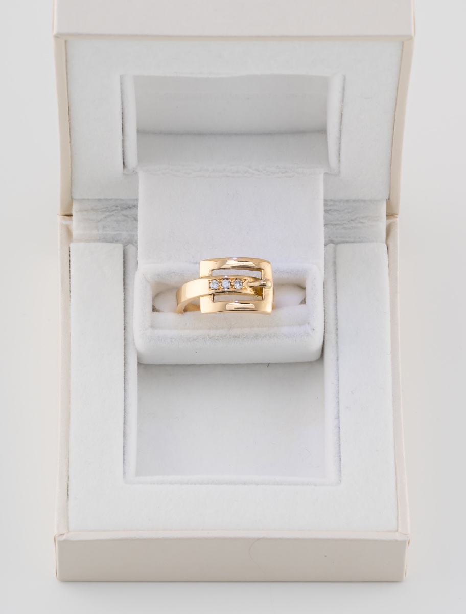 Bague Boucle de Ceinture Diamants-photo-2