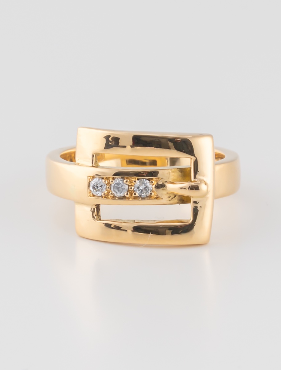 Bague Boucle de Ceinture Diamants
