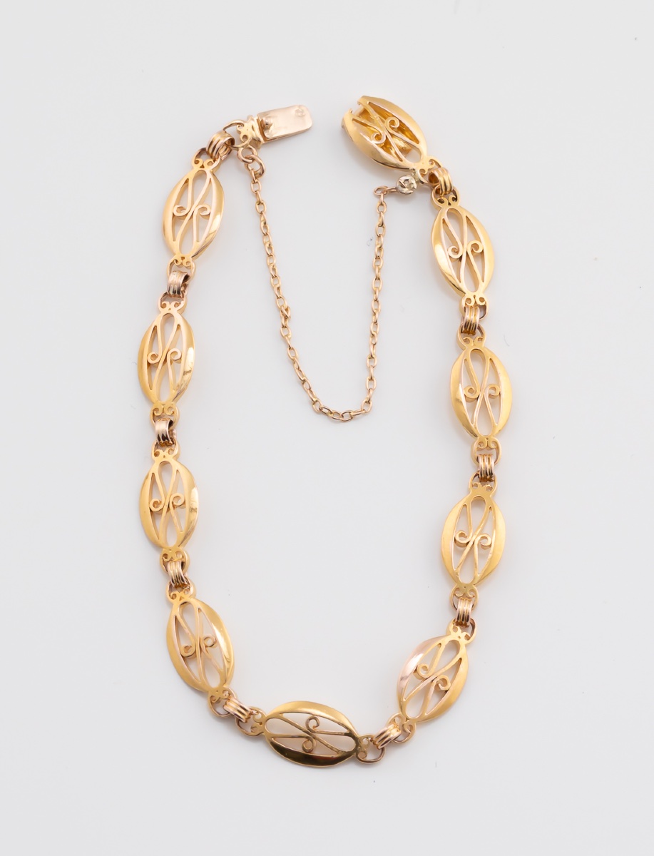 Bracelet Filigrane Or Jaune-photo-3