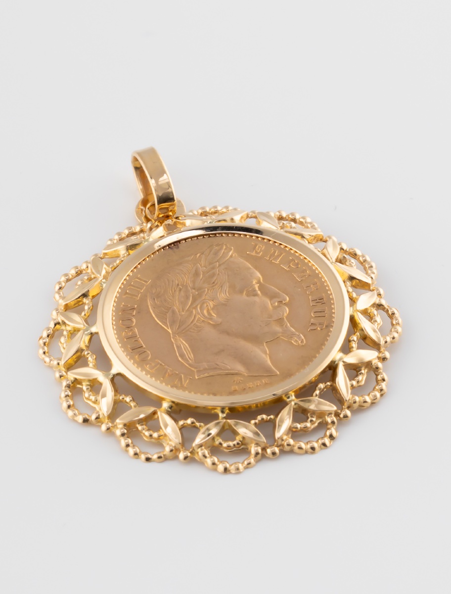 Napoleon III Gold Coin Pendant-photo-2