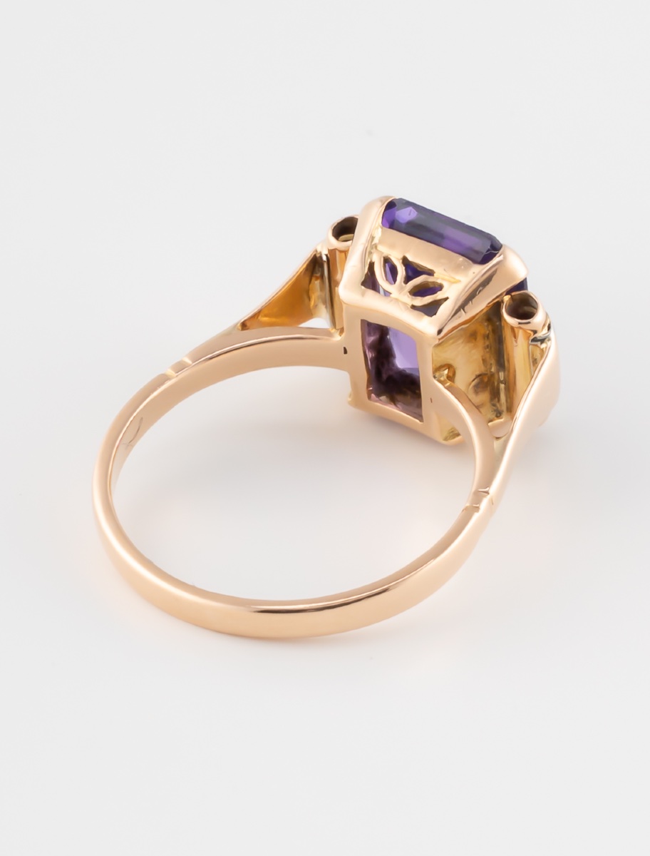 Art Deco Amethyst Ring-photo-2