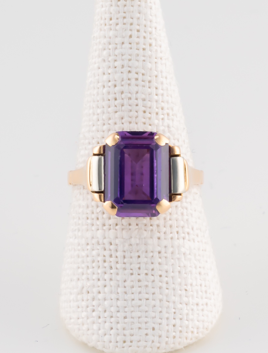 Art Deco Amethyst Ring-photo-3