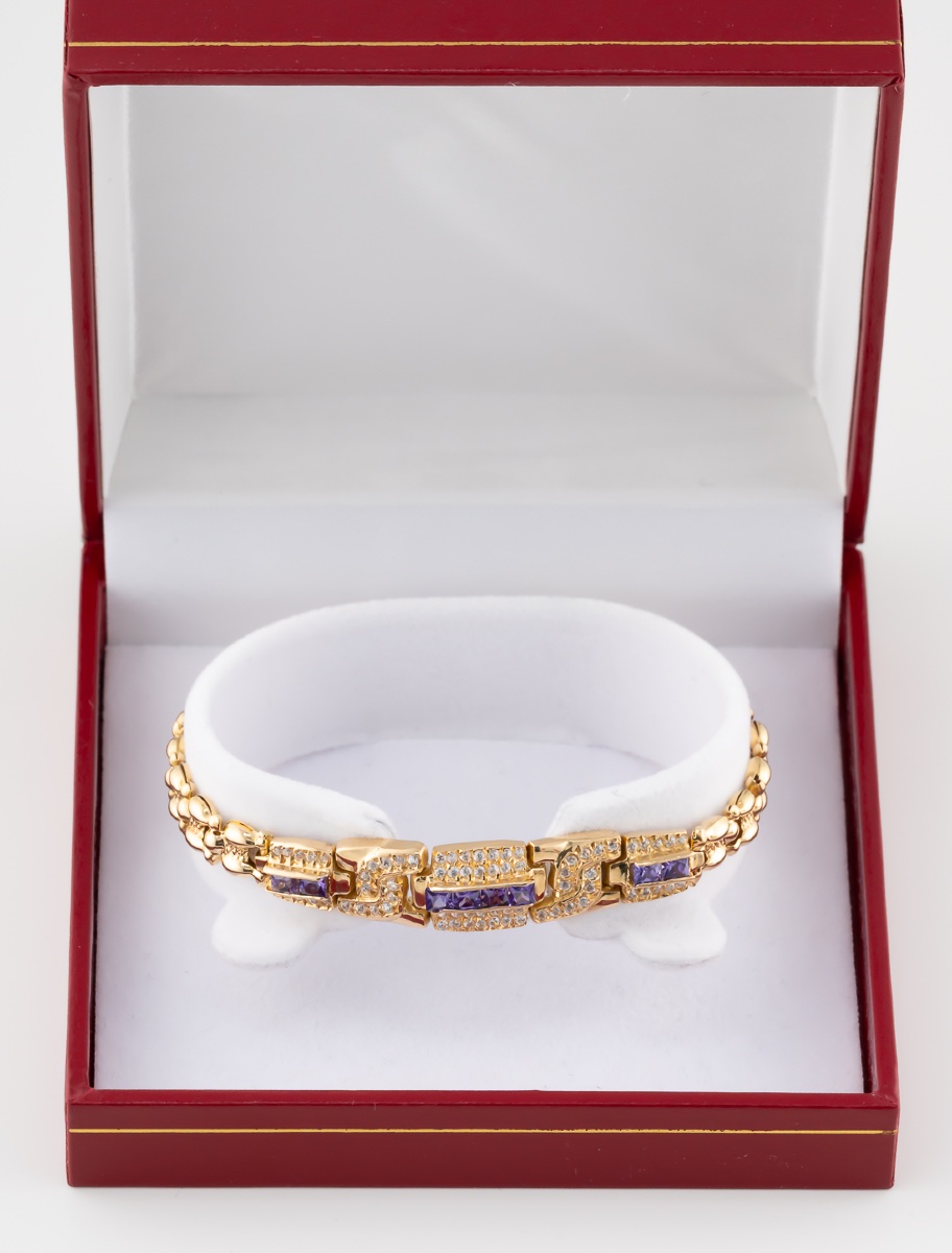 Bracelet Améthystes Or Jaune-photo-1