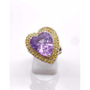 Mauboussin "subtile Raison" Amethyst & Sapphire Ring