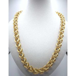 18k Yellow Gold Large Syrup Mesh Chain