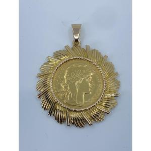 20 Franc Gold Coin Pendant