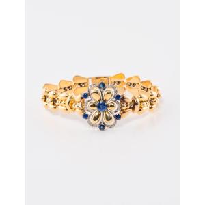 Yellow Gold, Sapphire & Diamond Bracelet