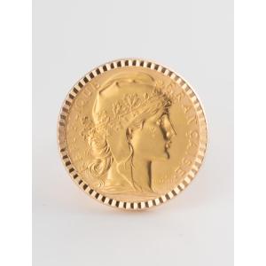 1913 20-franc Gold Coin Ring