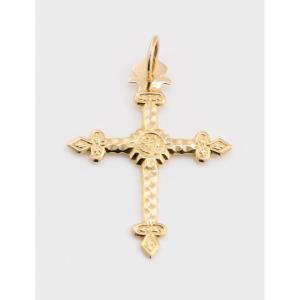 Jeannette Cross In Yellow Gold