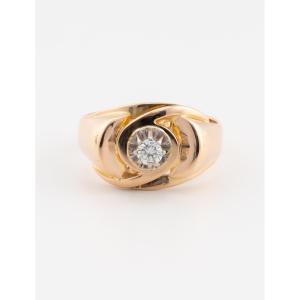 Vintage Tourbillon Diamond Ring