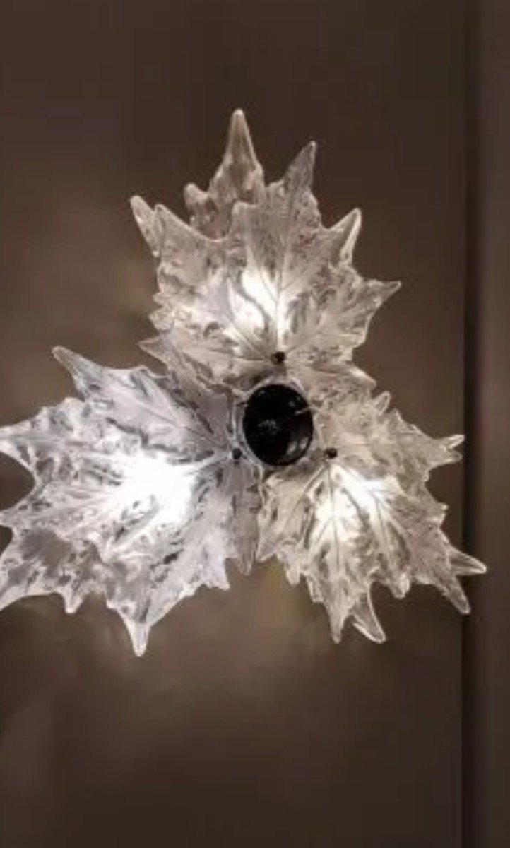 Lalique France : Applique modèle "Champs-Elysées"-photo-2