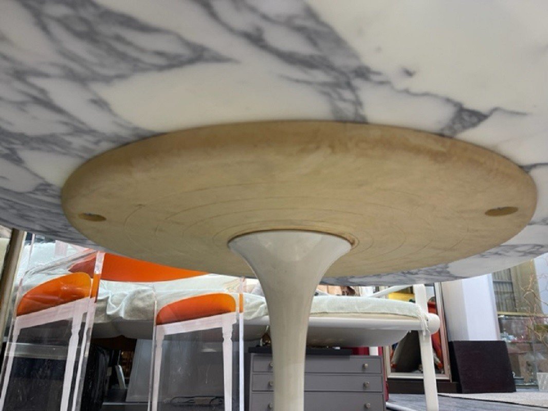 Eero Saarinen & Knoll International - table basse ovale -photo-5