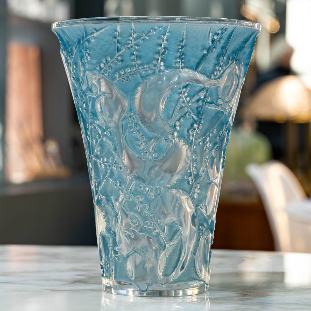 René Lalique ( 1860-1945) "senart" Vase-photo-1