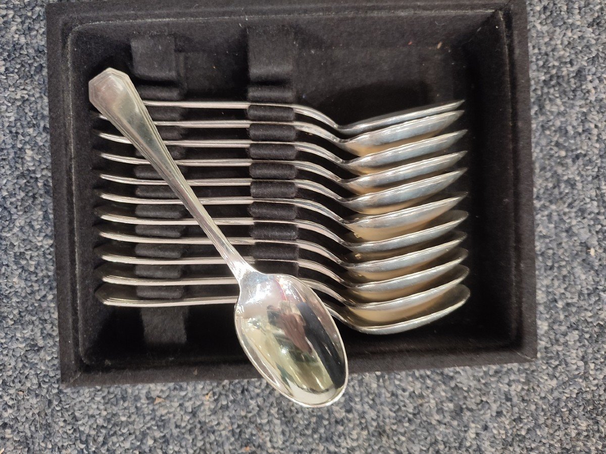 Christofle - "america" Cutlery Set 105 Pieces-photo-3