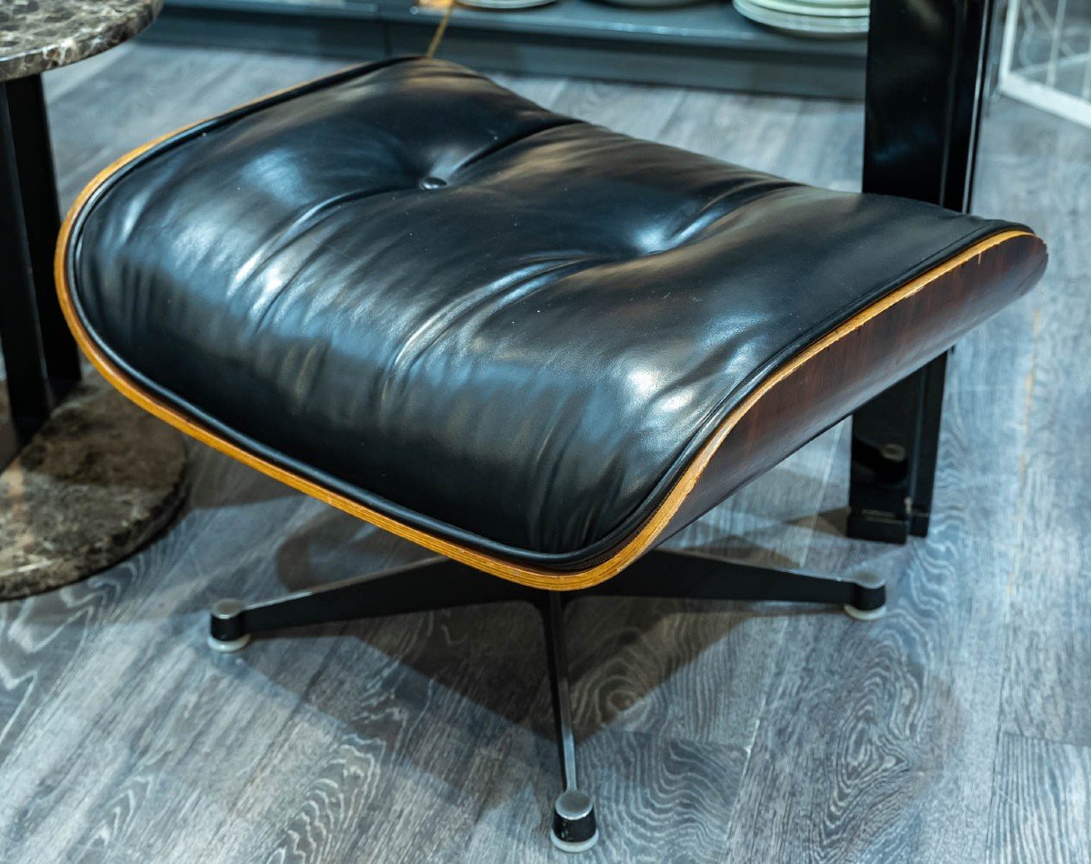 Charles & Ray Eames, Mobilier International(éditeur): Chaise Longue Et Son Pouf-photo-6