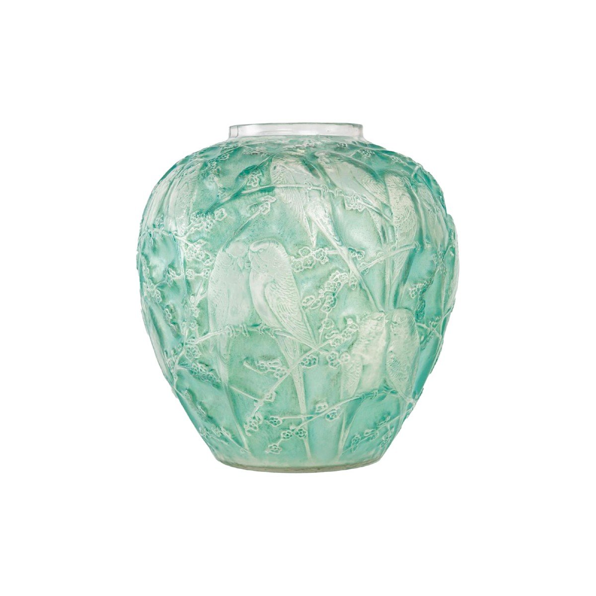 René Lalique : Vase "Perruches"