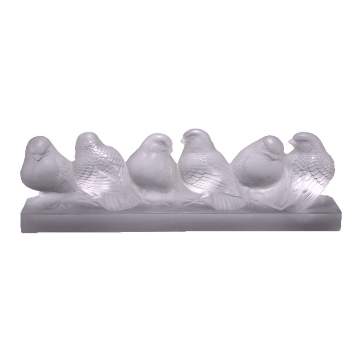 René Lalique : Groupe De Six Moineaux