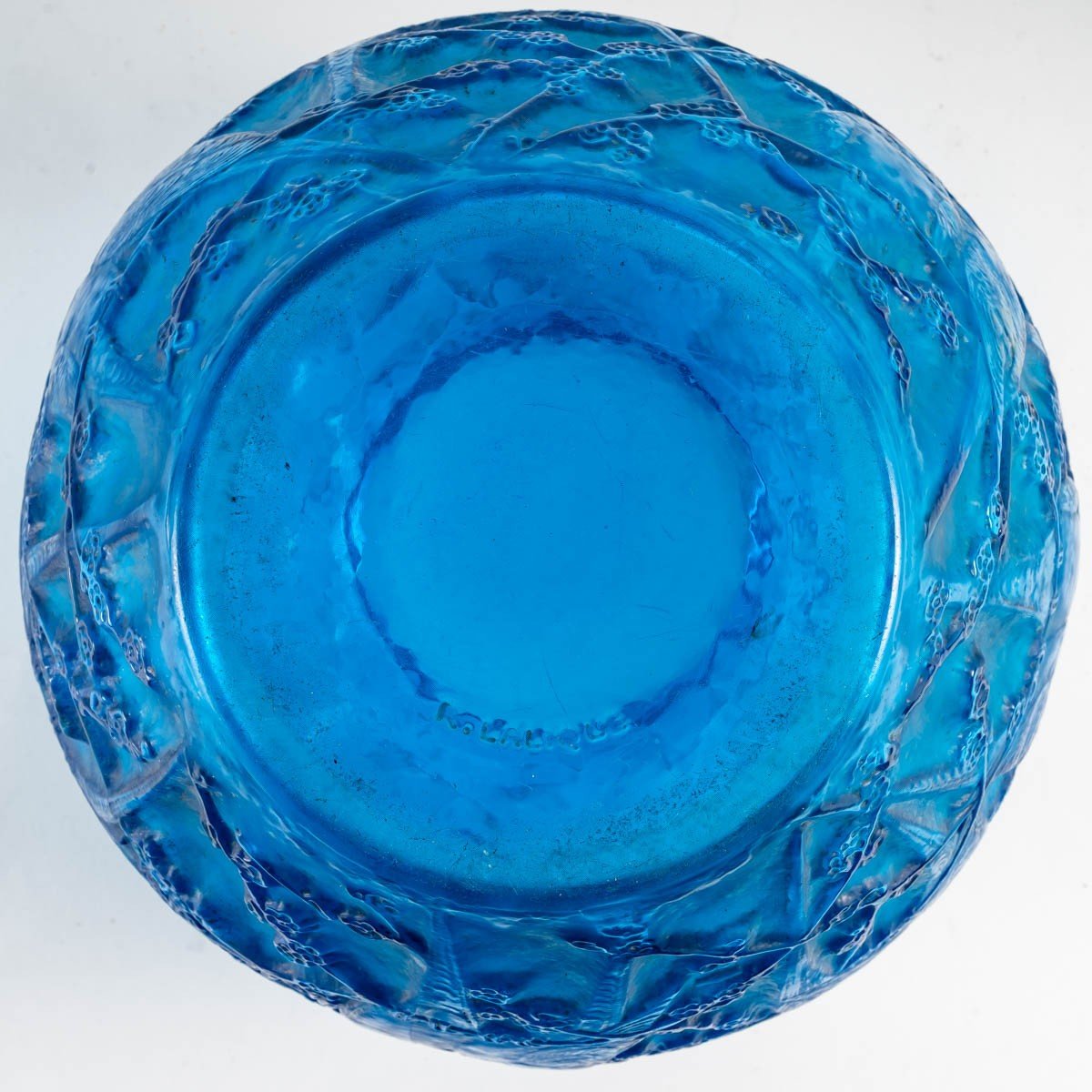 René Lalique (1860-1945) : Vase "parakeets"-photo-3
