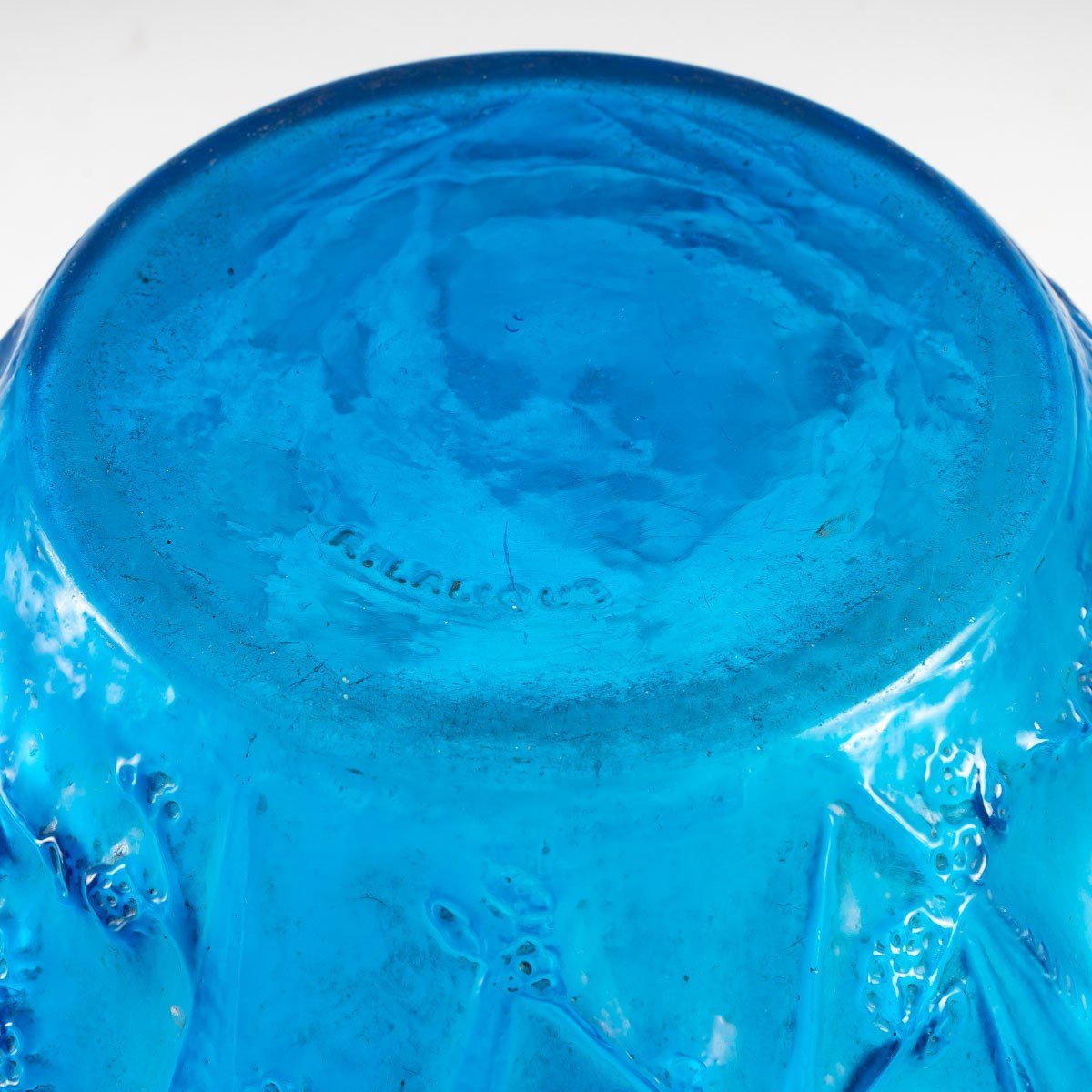 René Lalique (1860-1945) : Vase "parakeets"-photo-4
