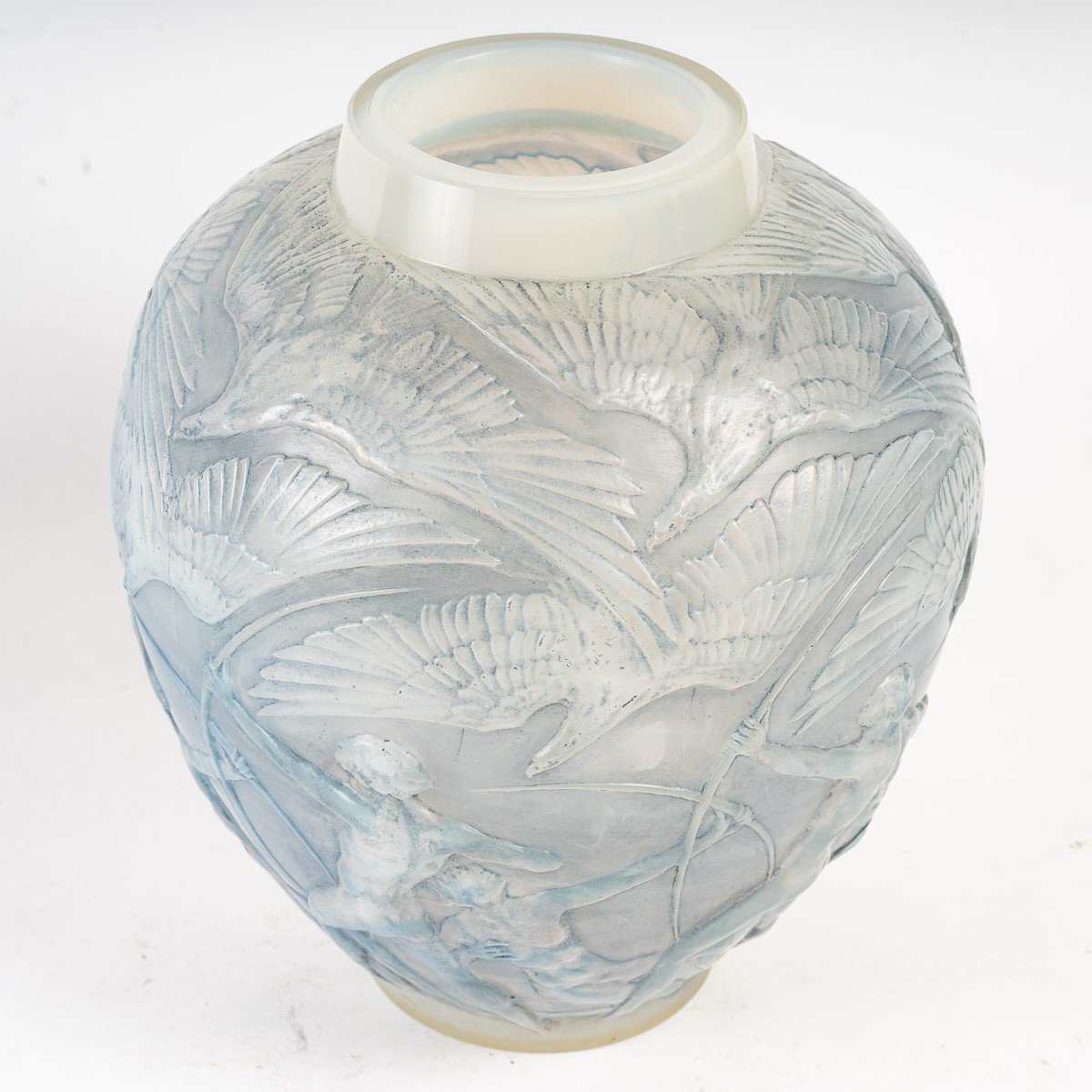 René Lalique: "archers" Opalescent Vase-photo-3