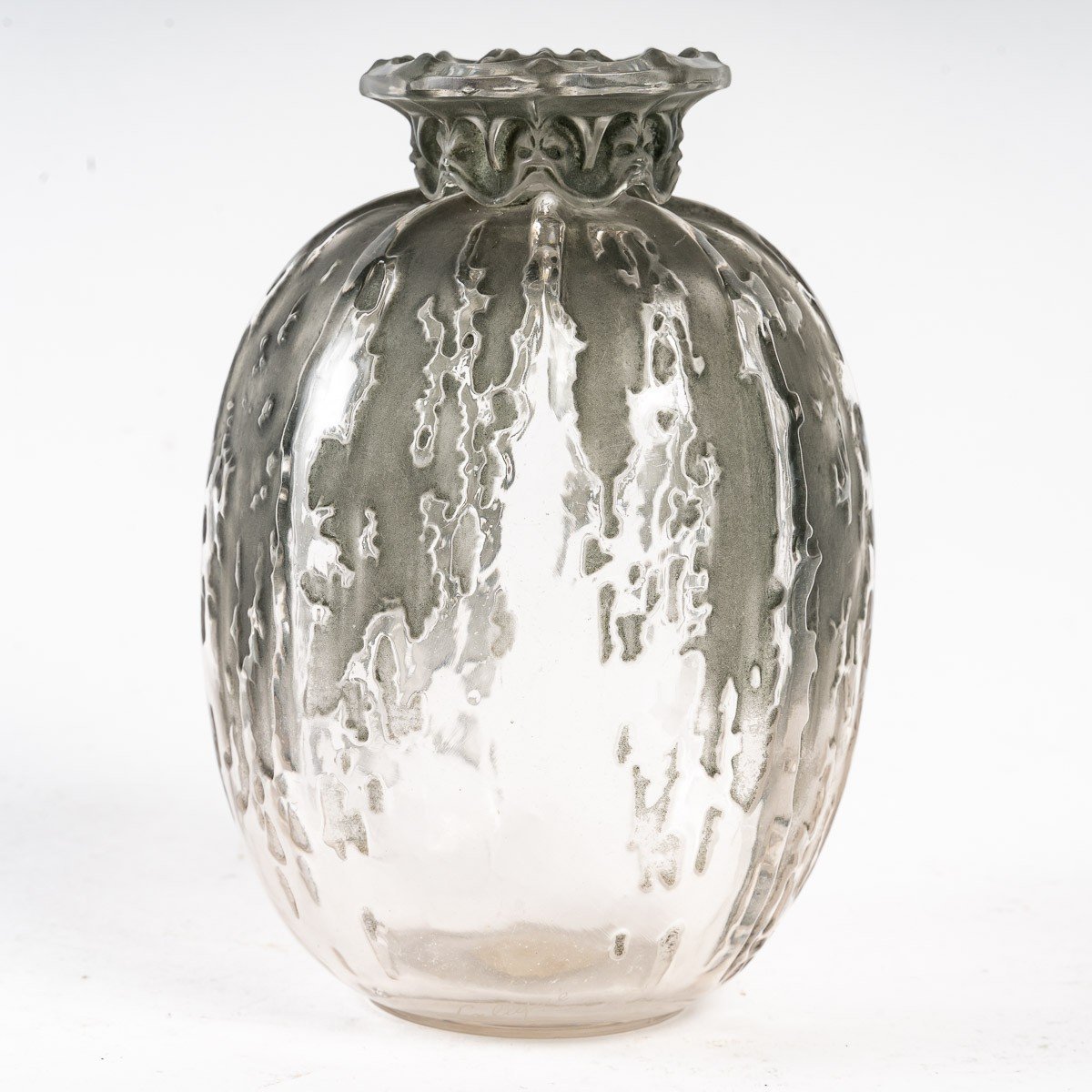 René LALIQUE (1860-1945) : Vase "Fontaines" couvert (1912)-photo-3
