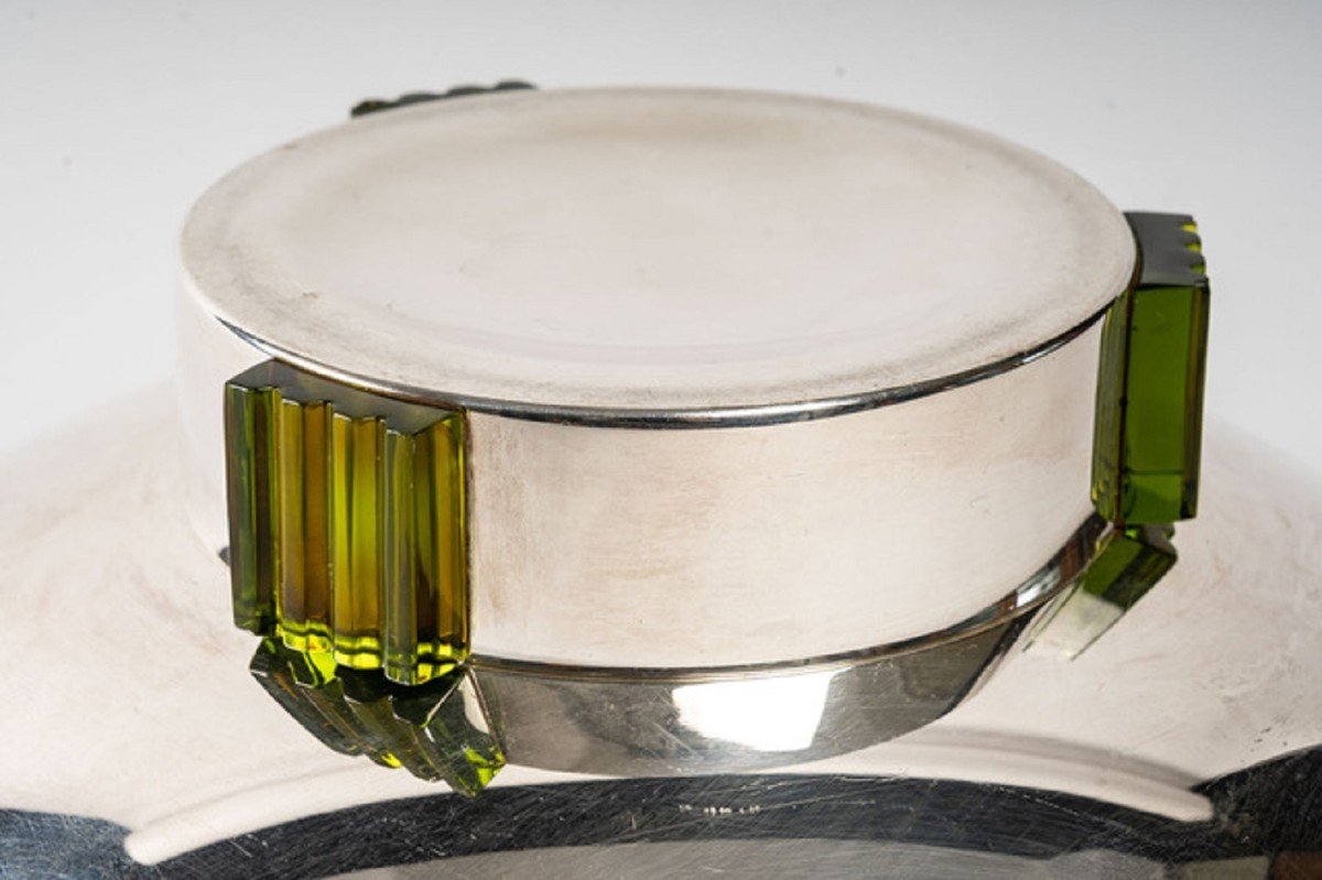 Puiforcat & Saint Louis: Circular Cup In Silver-plated Metal-photo-5