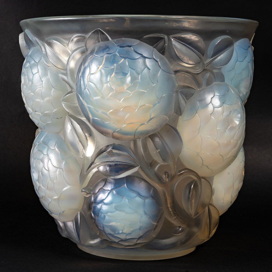 René Lalique (1860-1945) - Vase Opalescent "Oran"-photo-2