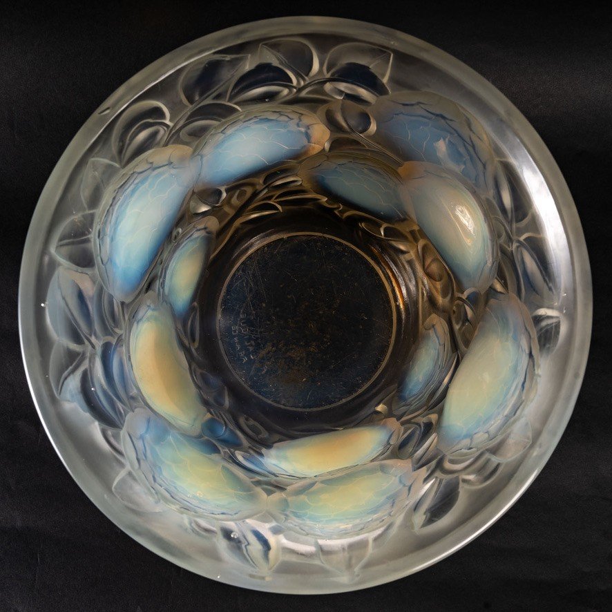 René Lalique (1860-1945) - Vase Opalescent "Oran"-photo-1