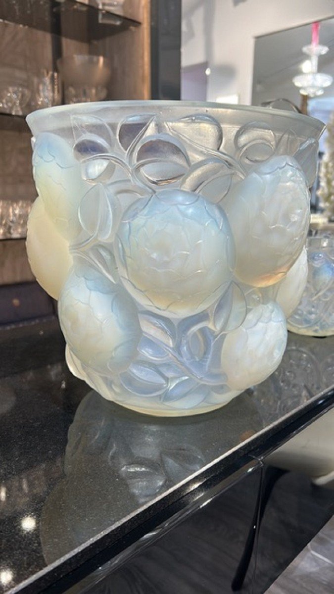 René Lalique (1860-1945) - Vase Opalescent "Oran"-photo-5
