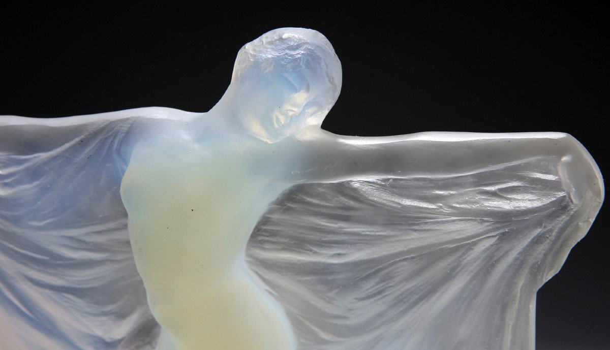 R.lalique: "thais" Opalescent Statuette,1925-photo-6