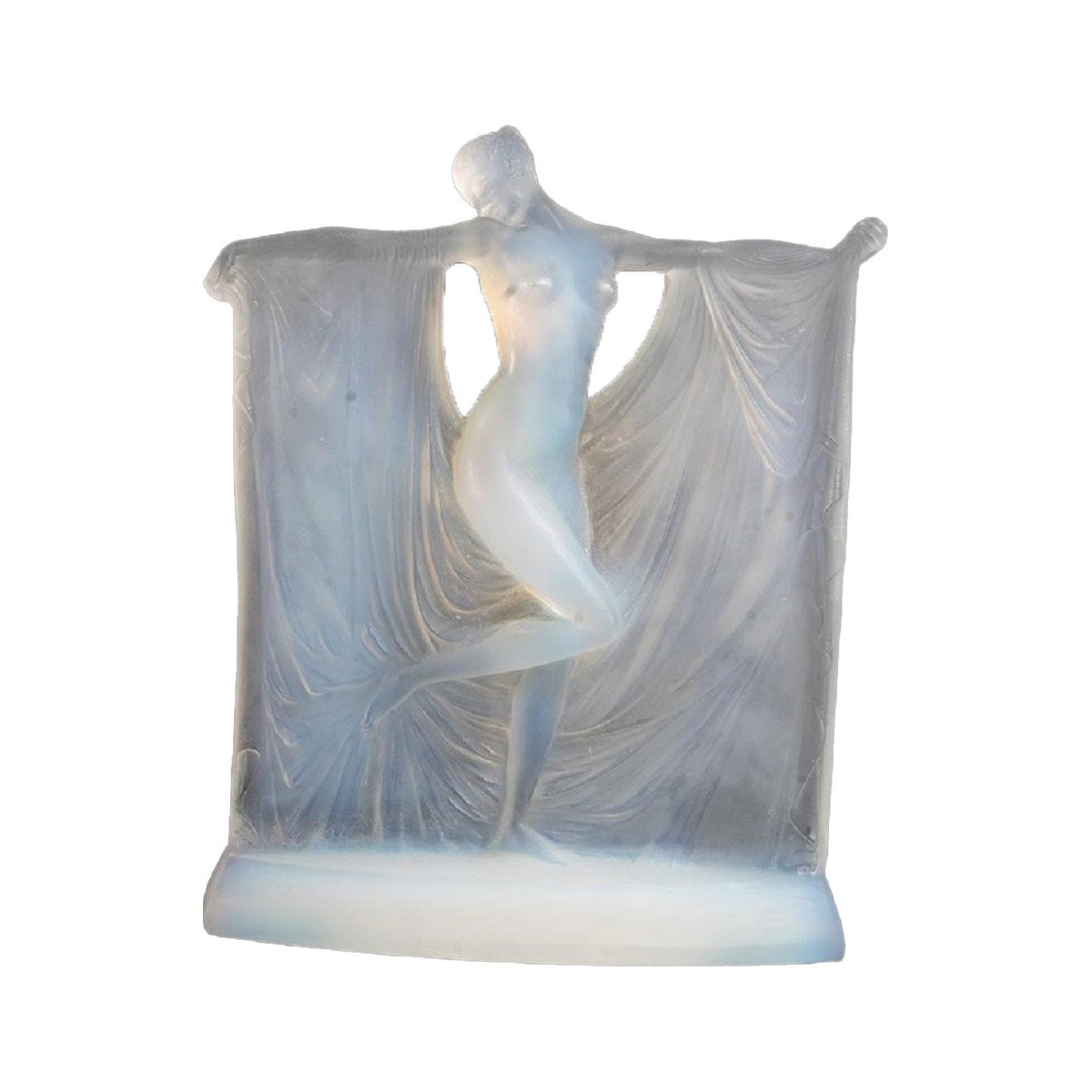 René Lalique (1860-1945): "suzanne" Opalescent Glass Statuette