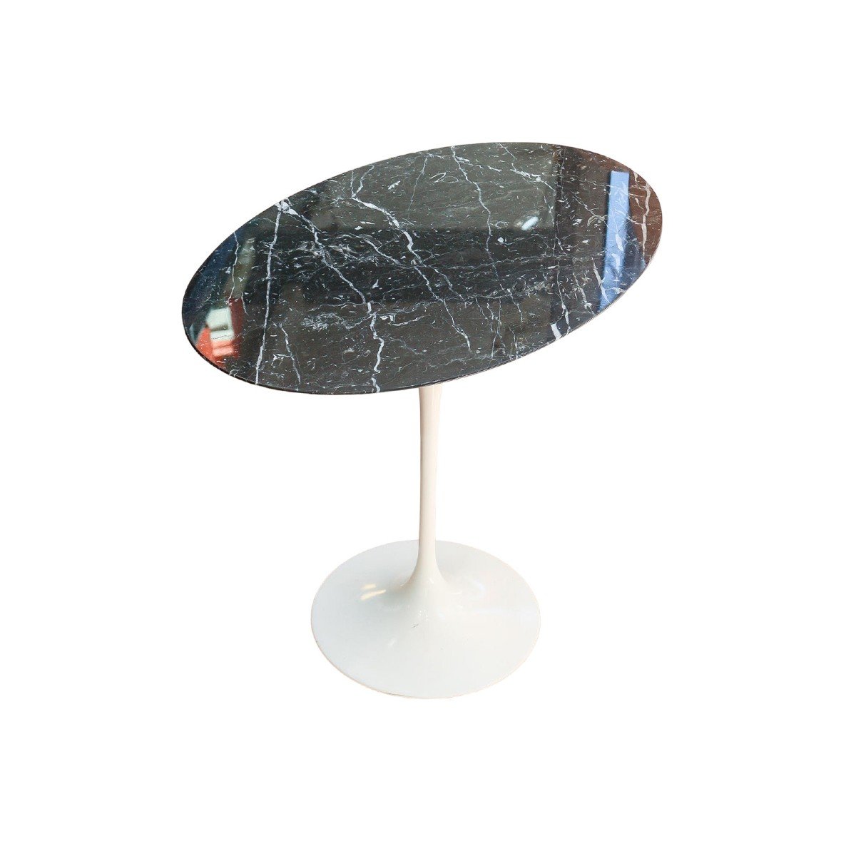 Eero Saarinen (1910-1961), Knoll Edition: Oval Marble Pedestal Table