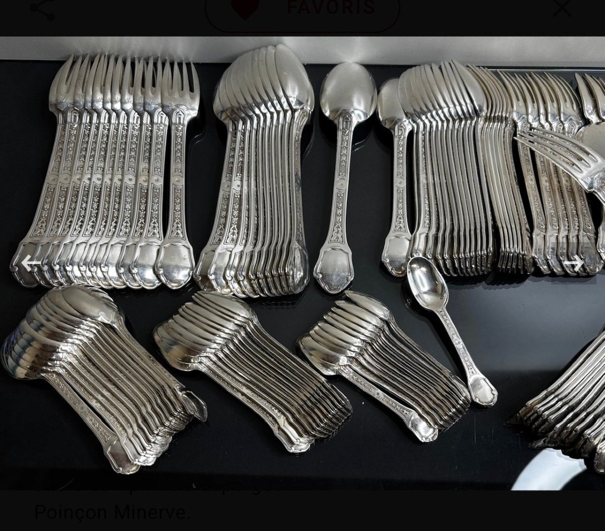 Tetard Freres Menagere 187 Pieces  Argent Massif Epoque 1930-photo-6