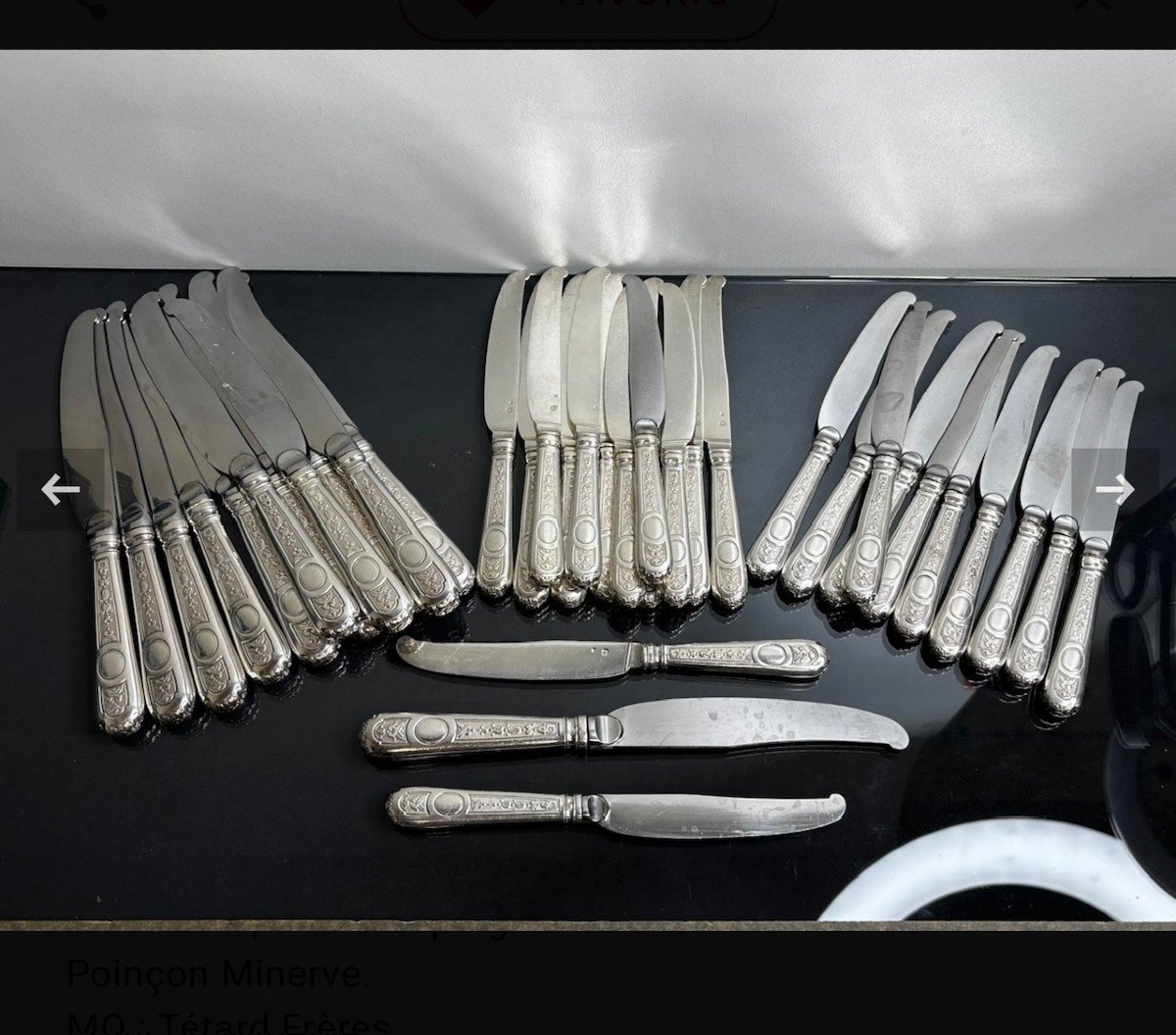 Tetard Freres Menagere 187 Pieces  Argent Massif Epoque 1930-photo-8