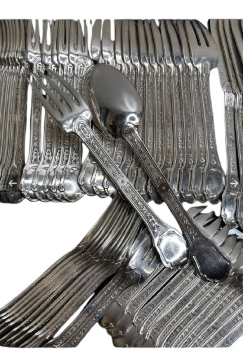 Tetard Freres Menagere 187 Pieces  Argent Massif Epoque 1930