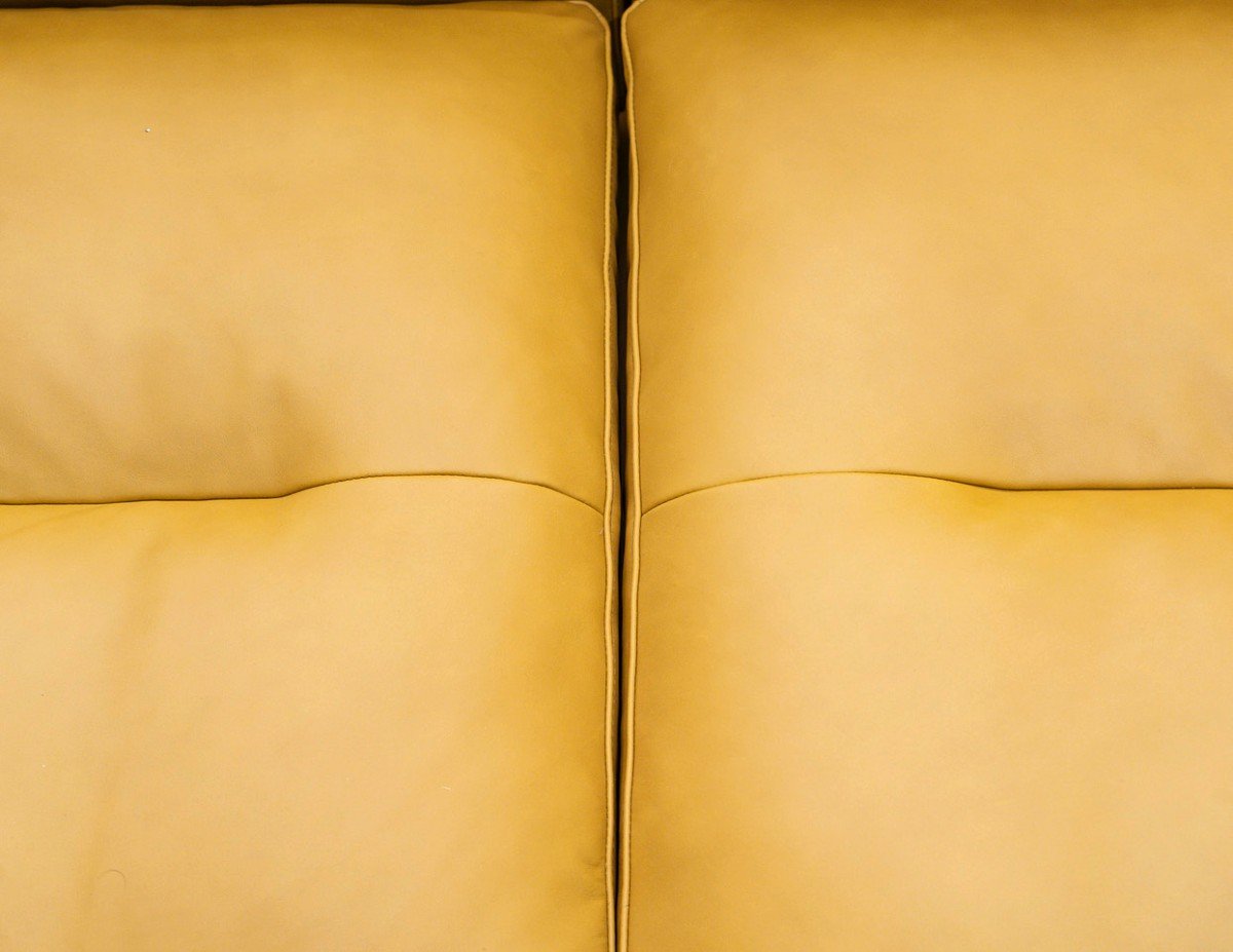Anderssen & Voll , 2-seater Sofa Cognac Leather/polished Aluminum ,inland Av22.-photo-1