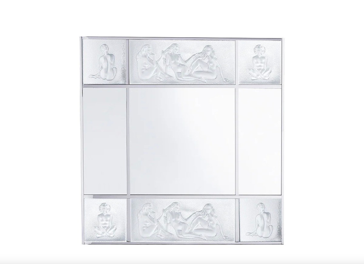 Lalique France: Les Causeuses Mirror