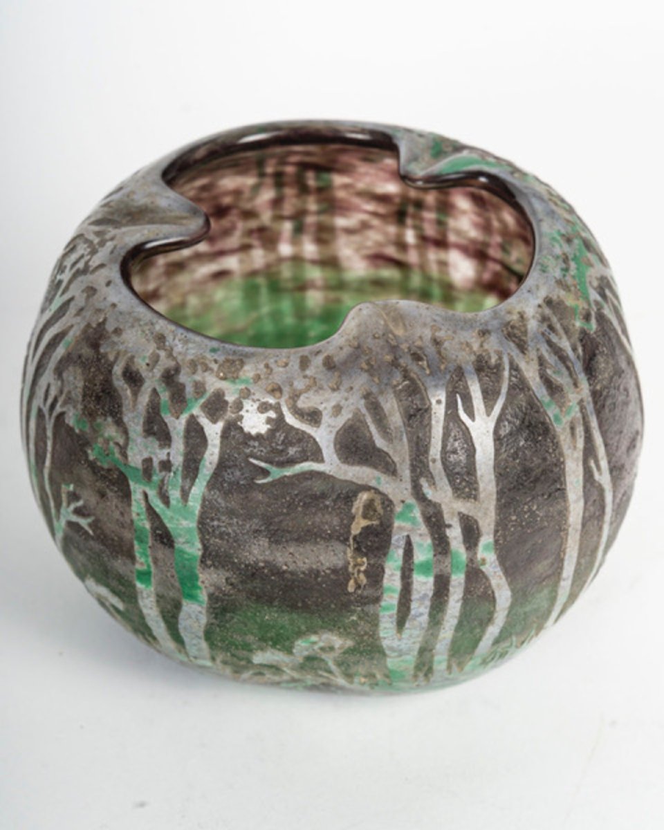  1905 - Daum - Nancy: Landscape Vase-photo-2